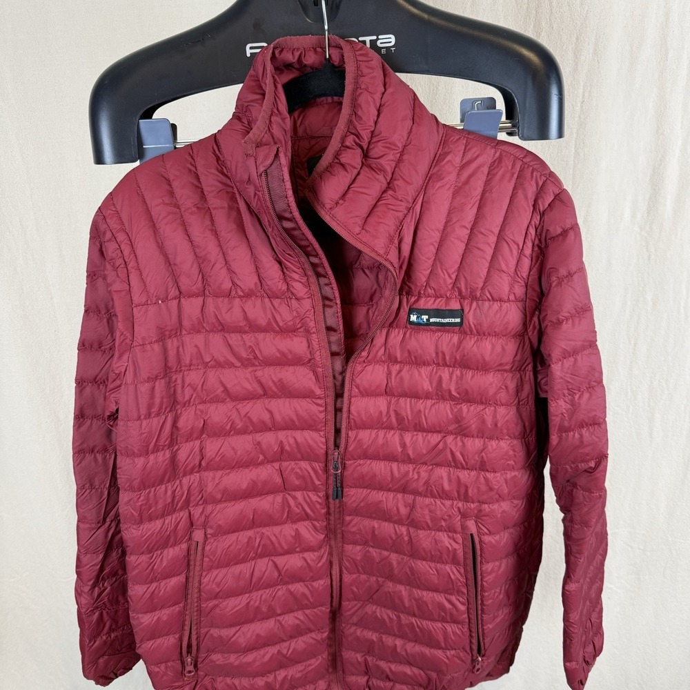 MT Mountaineering Men's Large Dark‎ Red Down Puffer Jacket